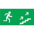 Piktogram, chłopek biegnący w prawo po schodach P24