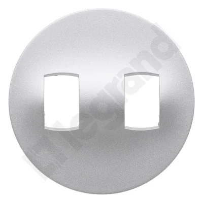 Plakietka dźwigniowa podwójna kolor tytanowy