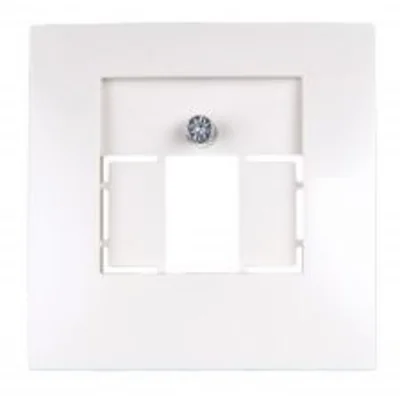 Płytka czołowa do gniazda TAE i głośnikowego kremowy