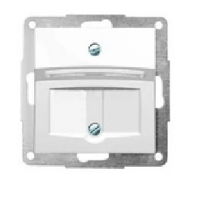 Płytka czołowa z ramką szkieletową do gniazda komputerowego typu MOLEX power cat