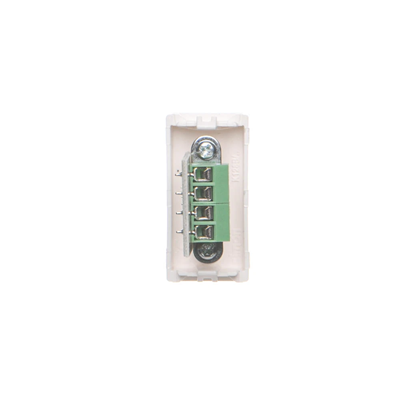 Płytka K45/2 złącza USB typ A żeńskie 22, 5x45mm + gniazdo, zaciski śrubowe, czysta biel