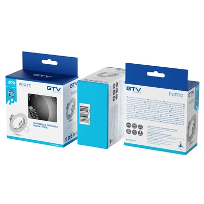 PORTO Oprawa wpuszczana GU10 IP20 chrom