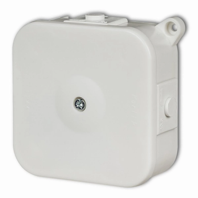 Puszka instalacyjna hermetyczna ze złączkami 80x80mm IP44