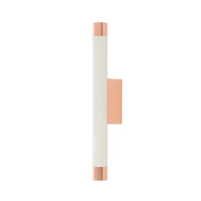 Q PARETTE BIANCO/ROSE GOLD Lampa ścienna biały-różowe złoto
