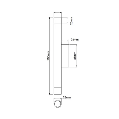 Q PARETTE BIANCO/ROSE GOLD Lampa ścienna biały-różowe złoto