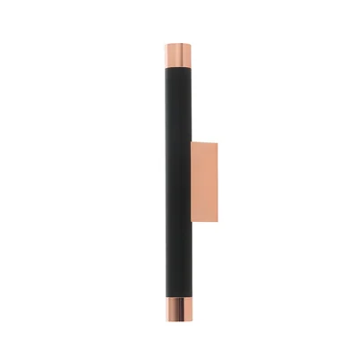 Q PARETTE NERO/GOLD Lampa ścienna czarny-różowe złoto