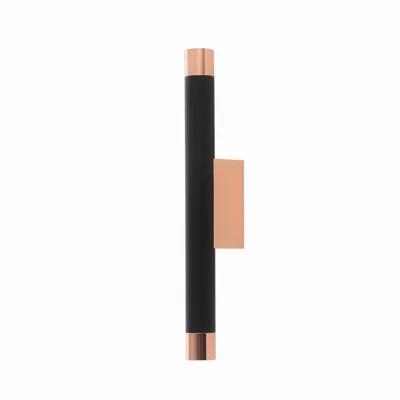 Q PARETTE NERO/GOLD Lampa ścienna czarny-różowe złoto