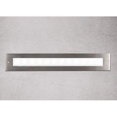 RAIL FROZEN Lampa wpuszczana zewnętrzna nikiel