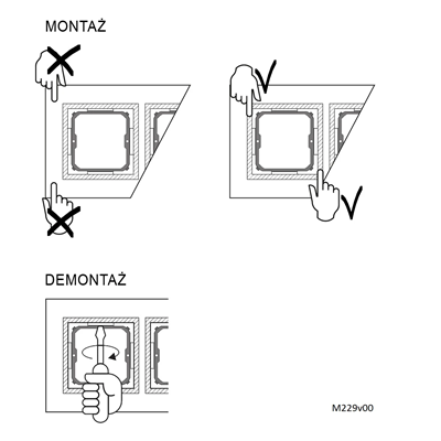 Ramka 1-krotna Nature-Drewno ZŁOTY ORZECH IP20/IP44
