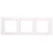 Ramka 3-krotna pozioma, biały/biały
