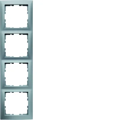 Ramka czterokrotna - ALUMINIUM MAT