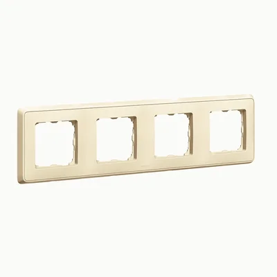 Ramka poczwórna kolor kremowy