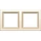 Ramka podwójna kremowy połysk