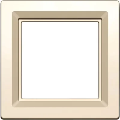 Ramka pojedyncza kremowa połysk