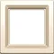 Ramka pojedyncza kremowa połysk