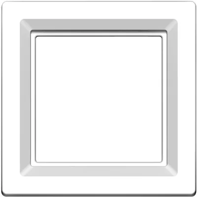 Ramka pojedyncza śnieżnobiała połysk