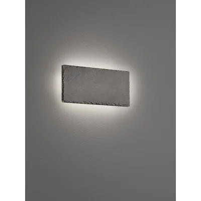 Raven Lampa ścienna prostokątna czarna