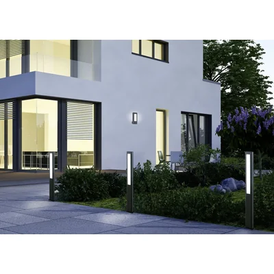 RHINE Lampa zewnętrzna ścienna 2x4,5W 2x600lm 3000K antracytowa