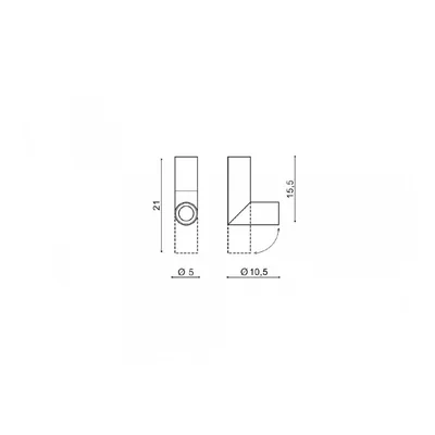 SANTOS Lampa ścienno-sufitowa czarna