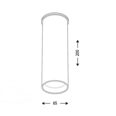 Shilo plafon techniczny Ardia GU10 czarny 1110