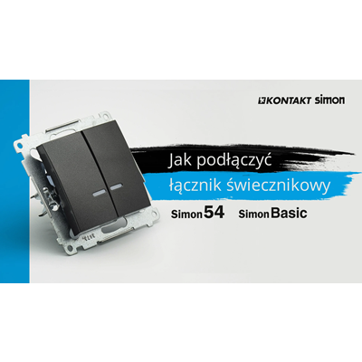 SIMON 54 Łącznik świecznikowy do wersji IP44 (moduł) 10AX 250V szybkozłącza kremowy