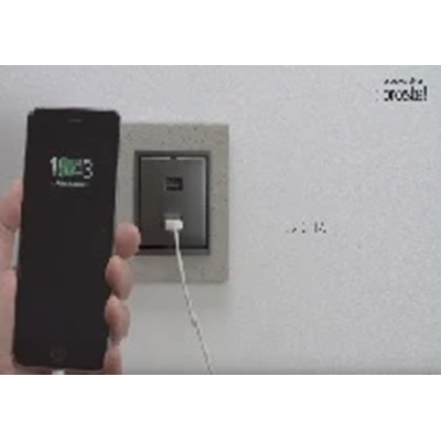 SIMON 54 Ładowarka USB podwójna biała