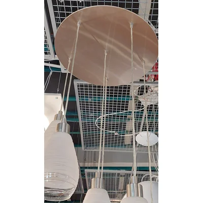 SIRACUSA Lampa wisząca sześciociopunktowa nikiel satynowy