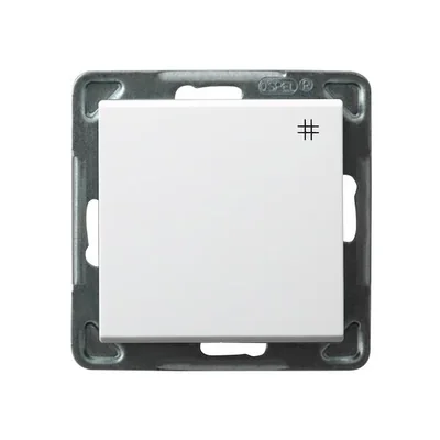 SONATA Łącznik krzyżowy biały, bez ramki