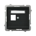 SONATA Obudowa gniazda pojedynczego  czarny metalik