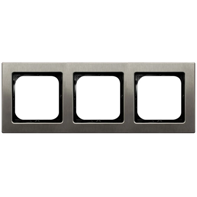 SONATA STAL INOX Ramka potrójna stal inox