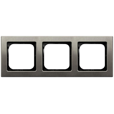 SONATA STAL INOX Ramka potrójna stal inox