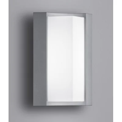 SUEZ Lampa ścienna zewnętrzna ekspozycyjna tytanowa