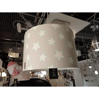 Szare gwiazdki Lampa wisząca dziecięca