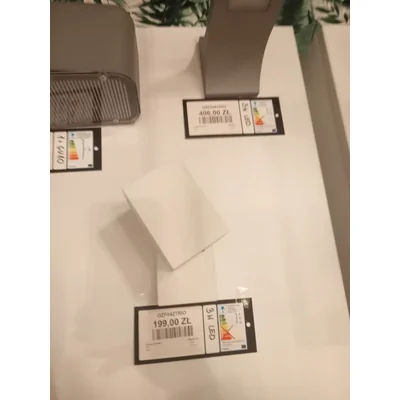 TIBER Lampa ścienna ekspozycyjna biała