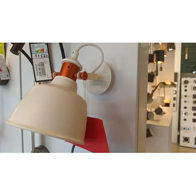 TJOLL Lampa ścienna ekspozycyjna biała