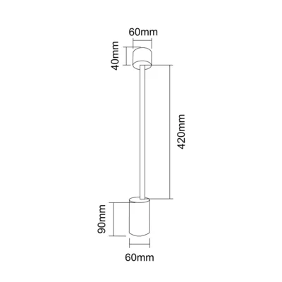 TUKA BIANCO L Lampa sufitowa biała