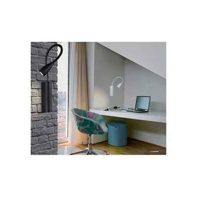 VERONICA Kinkiet 46cm 3W 3000K 150lm LED zintegrowany IP44 czarny