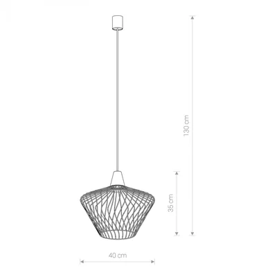 WAVE S Lampa wisząca złota