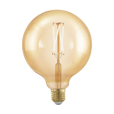Żarówka dekoracyjna LED 4W G125 1700K ściemnialna bursztynowa